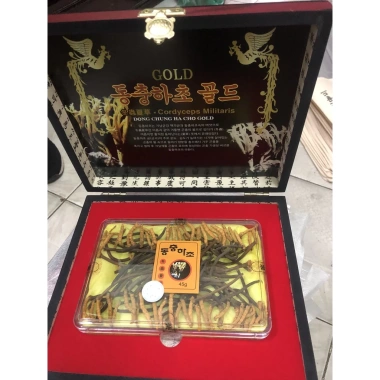 Đông Trùng Hạ Thảo Nguyên Con 45g Hộp Gỗ - Tăng Cường Sức Khỏe, Giảm Cân, Giá Ưu Đãi 2.9 Triệu