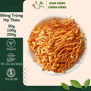 Đông Trùng Hạ Thảo Sấy Khô 200g Treesy - Trà thảo mộc, hỗ trợ sức đề kháng, 39.000đ