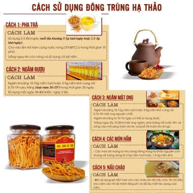Đông trùng hạ thảo sấy thăng hoa 20g loại 1 sợi - Giá 156.000đ, tăng sức đề kháng 4