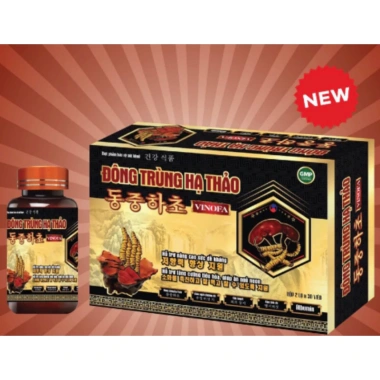 Đông Trùng Hạ Thảo Vinofa 2 lọ 30v - Giá giảm 435k, sức đề kháng, dưỡng sinh 4