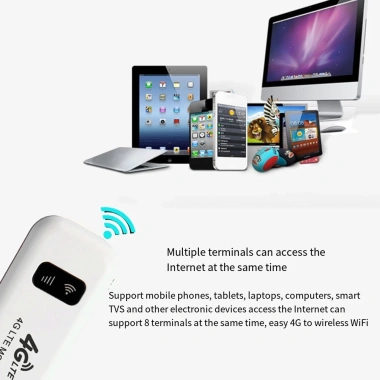 Dongle USB 4G LTE không dây tốc độ cao, khe cắm SIM, băng thông rộng - 308.476₫
