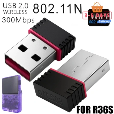 Dongle WiFi R36S/R36H RTL8.188FTV Type-C OTG, Card mạng không dây nhỏ gọn, driver offline cho gamepad