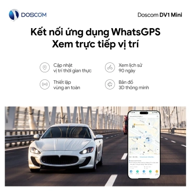Doscom DV1 mini GPS Không Dây Di Động, Định Vị Ô Tô Xe Máy, Chính Xác Cao, BH 12 Tháng, Giá ưu đãi 1,29 triệu 2