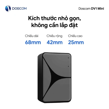 Doscom DV1 mini GPS Không Dây Di Động, Định Vị Ô Tô Xe Máy, Chính Xác Cao, BH 12 Tháng, Giá ưu đãi 1,29 triệu 5