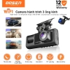 Dosen Pro Camera hành trình Wifi 3 mắt Full HD 1.080p tốc độ cao, hồng ngoại siêu nét - Giá chỉ 880k