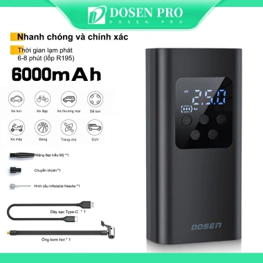Dosen Pro Máy Bơm Hơi Lốp Đo Áp Suất Kỹ Thuật Số, Đèn LED, Nén Khí Ô tô, Xe Đạp, Xe Máy – Giá 379.800₫ 10 Dosen Pro Máy Bơm Hơi Lốp Đo Áp Suất Kỹ Thuật Số, Đèn LED, Nén Khí Ô tô, Xe Đạp, Xe Máy – Giá 379.800₫ 10
