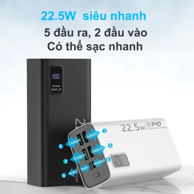 Dosen Sạc dự phòng PD22.5W 10.000‑50.000mAh, pin dự phòng LED tích hợp, 228.626₫ 2 Dosen Sạc dự phòng PD22.5W 10.000‑50.000mAh, pin dự phòng LED tích hợp, 228.626₫ 2