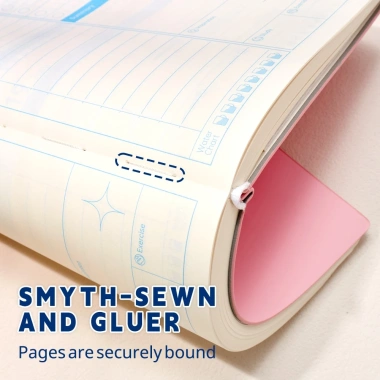 DOTDING Planner A5 2.026 - Sổ tay 412 trang 80GSM, bìa da mềm, lịch tiếng Anh dày hơn, 39.000₫ 6