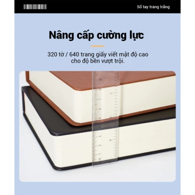 DOTDING Sổ tay bìa da 640 trang A4/A5/A6 - Siêu dày, nhỏ gọn, tiện lợi cho sinh viên, giá 75k