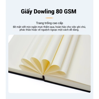 DOTDING Sổ tay bìa da 640 trang A4/A5/A6 - Siêu dày, nhỏ gọn, tiện lợi cho sinh viên, giá 75k