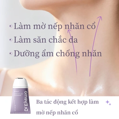 Dr Eyemo Kem dưỡng ẩm cổ 80g - Làm mờ nếp nhăn, da mịn màng, đầu bi lăn, SALE GIỜ VÀNG 345k