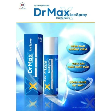 DR MAX ICE SPRAY 150ml - Xịt lạnh giảm đau, thúc đẩy tuần hoàn, 245.000đ