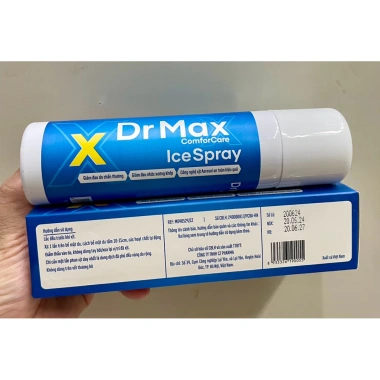 DR MAX ICE SPRAY 150ml - Xịt lạnh giảm đau, thúc đẩy tuần hoàn, 245.000đ 3 DR MAX ICE SPRAY 150ml - Xịt lạnh giảm đau, thúc đẩy tuần hoàn, 245.000đ 3