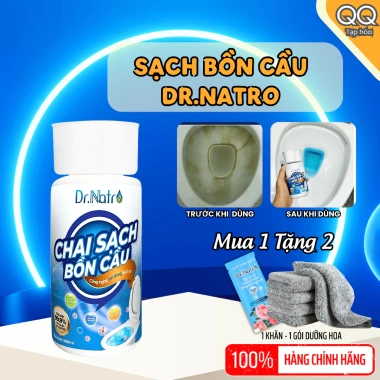 Dr Natro chai tẩy bồn cầu diệt 99,9 phần trăm vi khuẩn, khử mùi tự động, giá chỉ 125.000 VND