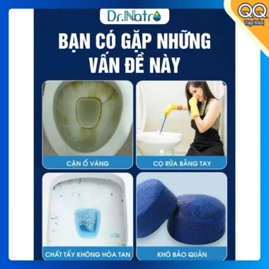 Dr Natro chai tẩy bồn cầu diệt 99,9 phần trăm vi khuẩn, khử mùi tự động, giá chỉ 125.000 VND