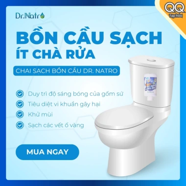 Dr Natro chai tẩy bồn cầu diệt 99,9 phần trăm vi khuẩn, khử mùi tự động, giá chỉ 125.000 VND
