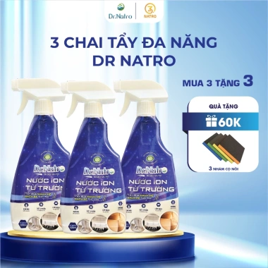 DR NATRO COMBOX3 - Chai tẩy rửa đa năng ion từ trường, tẩy mọi vết bẩn, chỉ 379.000đ