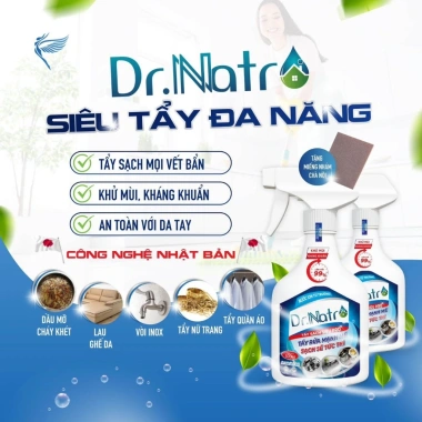 Dr Natro Siêu Tẩy Đa Năng 50ml - Tẩy sạch vết bẩn, diệt 99,9% vi khuẩn