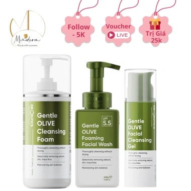 DrCeutics Sữa Rửa Mặt Tạo Bọt Olive Gentle - Dịu Nhẹ, Da Nhạy Cảm 420g - 283.000 VNĐ