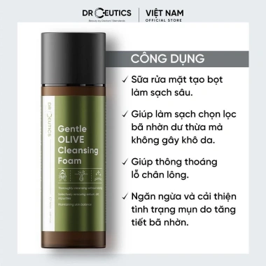 DrCeutics Sữa Rửa Mặt Tạo Bọt Olive Gentle - Dịu Nhẹ, Da Nhạy Cảm 420g - 283.000 VNĐ