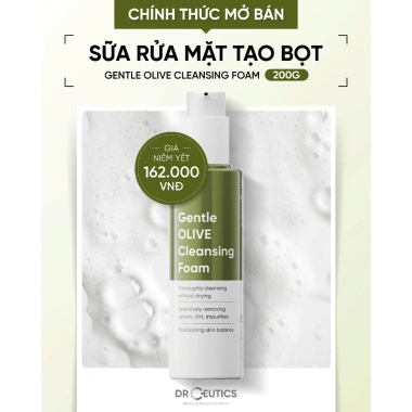 DrCeutics Sữa Rửa Mặt Tạo Bọt Olive Gentle - Dịu Nhẹ, Da Nhạy Cảm 420g - 283.000 VNĐ