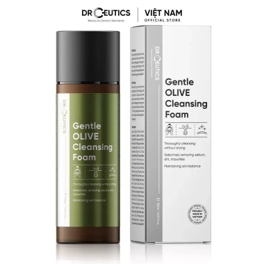 DrCeutics Sữa Rửa Mặt Tạo Bọt Olive Gentle - Dịu Nhẹ, Da Nhạy Cảm 420g - 283.000 VNĐ