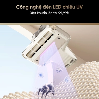 Dreame D20 Pro - Máy hút bụi giường nệm 15.500 Pa, UV diệt khuẩn 99,99%, BH 24 tháng, giảm còn 2.890.000₫