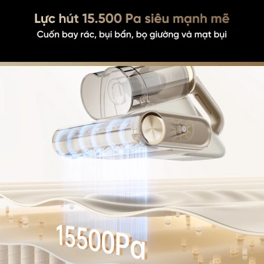 Dreame D20 Pro - Máy hút bụi giường nệm 15.500 Pa, UV diệt khuẩn 99,99%, BH 24 tháng, giảm còn 2.890.000₫