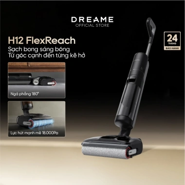 Dreame H12 FlexReach – Máy hút bụi lau sàn không dây 18.000Pa, giặt nóng 90 độ, BH 24 tháng, chỉ 9,9 triệu 3 Dreame H12 FlexReach – Máy hút bụi lau sàn không dây 18.000Pa, giặt nóng 90 độ, BH 24 tháng, chỉ 9,9 triệu 3