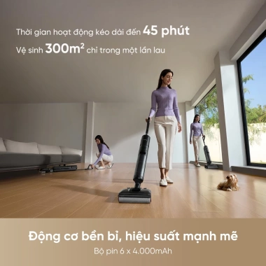 Dreame H12 FlexReach – Máy hút bụi lau sàn không dây 18.000Pa, giặt nóng 90 độ, BH 24 tháng, chỉ 9,9 triệu