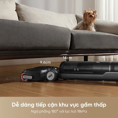 Dreame H12 FlexReach – Máy hút bụi lau sàn không dây 18.000Pa, giặt nóng 90 độ, BH 24 tháng, chỉ 9,9 triệu