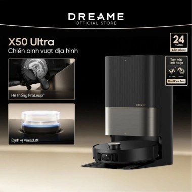 Dreame X50 Ultra Robot hút bụi thông minh, vượt thềm 6cm, AI tránh vật cản, BH 24 tháng - Giá chỉ 27,490,000₫ 10