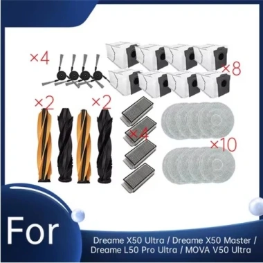 Dreame X50 Ultra/Master, L50 Pro Ultra – Robot hút bụi, chải, lau nhà, phụ kiện gốc 212.365 VND