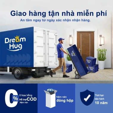Dreamhug Nệm Gấp Gọn 3 Lớp Cao Su Non 6‑10cm Siêu Mỏng Giá Ưu Đãi Sinh Viên 9