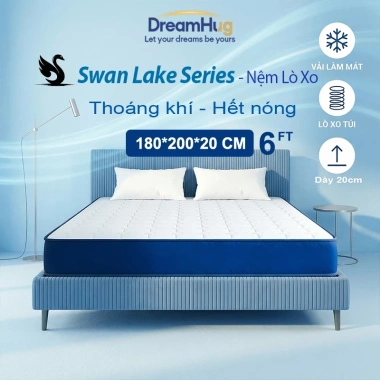 DreamHug Nệm Lò Xo Túi Độc Lập 20cm Chất Lượng 5 Sao Khách Sạn - 1,089,000 VND