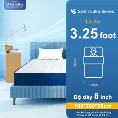 DreamHug Nệm Lò Xo Túi Độc Lập 20cm Chất Lượng 5 Sao Khách Sạn - 1,089,000 VND