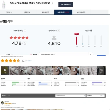 DR.MOON Kem Chống Nắng Premium Aloe Vera 500ml SPF50+ PA+++ Giá Ưu Đãi 548,593₫