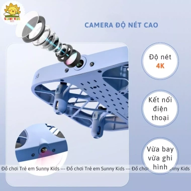 Drone 4K JJRC H107 - Điều khiển, vỏ lưới bảo vệ, giá 990.000đ - Sunny Kids