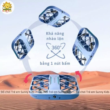 Drone 4K JJRC H107 - Điều khiển, vỏ lưới bảo vệ, giá 990.000đ - Sunny Kids