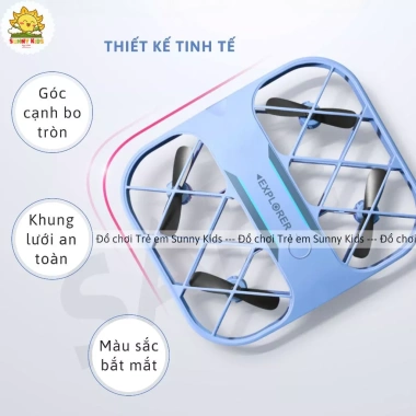 Drone 4K JJRC H107 - Điều khiển, vỏ lưới bảo vệ, giá 990.000đ - Sunny Kids