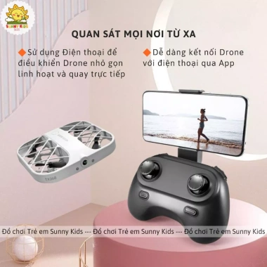 Drone 4K JJRC H107 - Điều khiển, vỏ lưới bảo vệ, giá 990.000đ - Sunny Kids