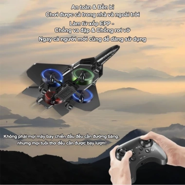 Drone máy bay chiến đấu xốp siêu bền - Phiên bản nâng cấp cho bé trai, chỉ 60.000₫ 2