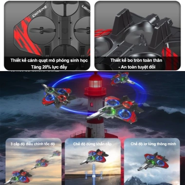 Drone máy bay điều khiển từ xa siêu bền, đồ chơi bé trai - Giá ưu đãi 60.000₫ 4