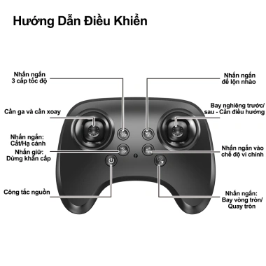 Drone máy bay điều khiển từ xa siêu bền, đồ chơi bé trai - Giá ưu đãi 60.000₫ 8