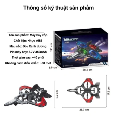 Drone máy bay điều khiển từ xa siêu bền, đồ chơi bé trai - Giá ưu đãi 60.000₫ 9