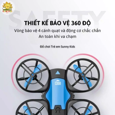 Drone Mini 4DRC V8 HD – Tự Tránh Vật Cản, Giọng Nói, Điều Khiển Smartphone, Giá 980k 3
