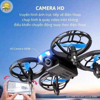Drone Mini 4DRC V8 HD – Tự Tránh Vật Cản, Giọng Nói, Điều Khiển Smartphone, Giá 980k 4