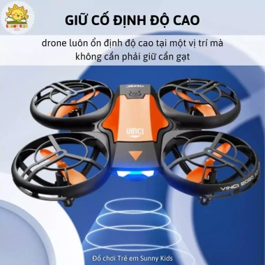 Drone Mini 4DRC V8 HD – Tự Tránh Vật Cản, Giọng Nói, Điều Khiển Smartphone, Giá 980k 5