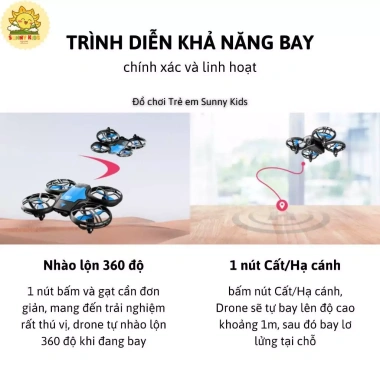 Drone Mini 4DRC V8 HD – Tự Tránh Vật Cản, Giọng Nói, Điều Khiển Smartphone, Giá 980k 6