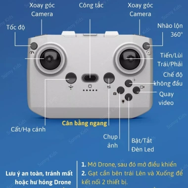 Drone Mini JJRC H135 WiFi FPV - Tự Cân Bằng, Camera 90°, Thiết Kế Nhỏ Gọn - 815.000₫ Sunny Kids